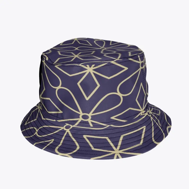 Purple and Gold Geometric Pattern  