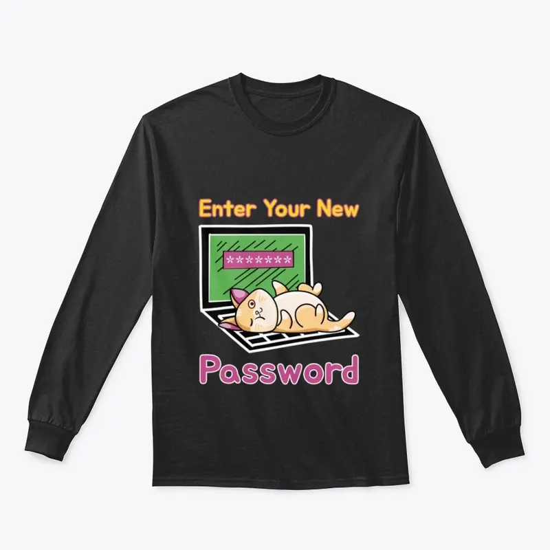 Enter Your New Password Funny Cat