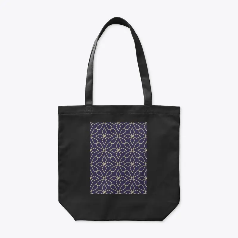 Purple and Gold Geometric Pattern  