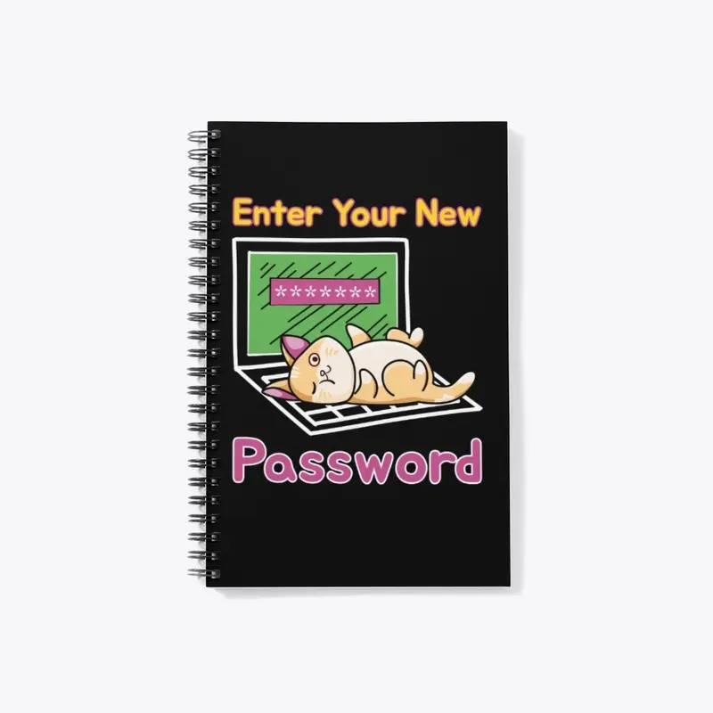 Enter Your New Password Funny Cat