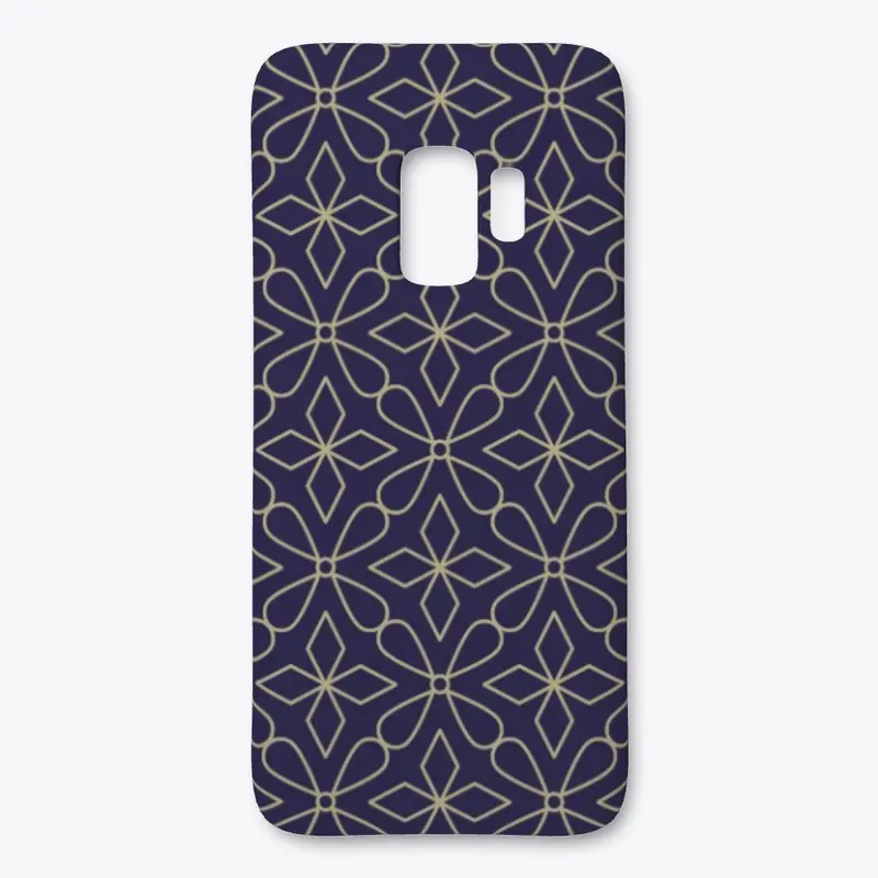 Purple and Gold Geometric Pattern  