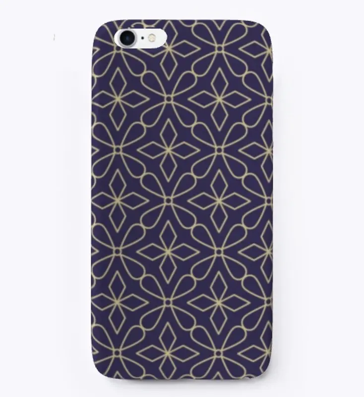 Purple and Gold Geometric Pattern  