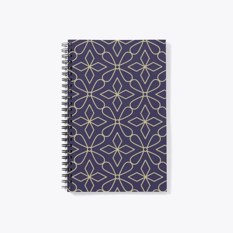 Purple and Gold Geometric Pattern  