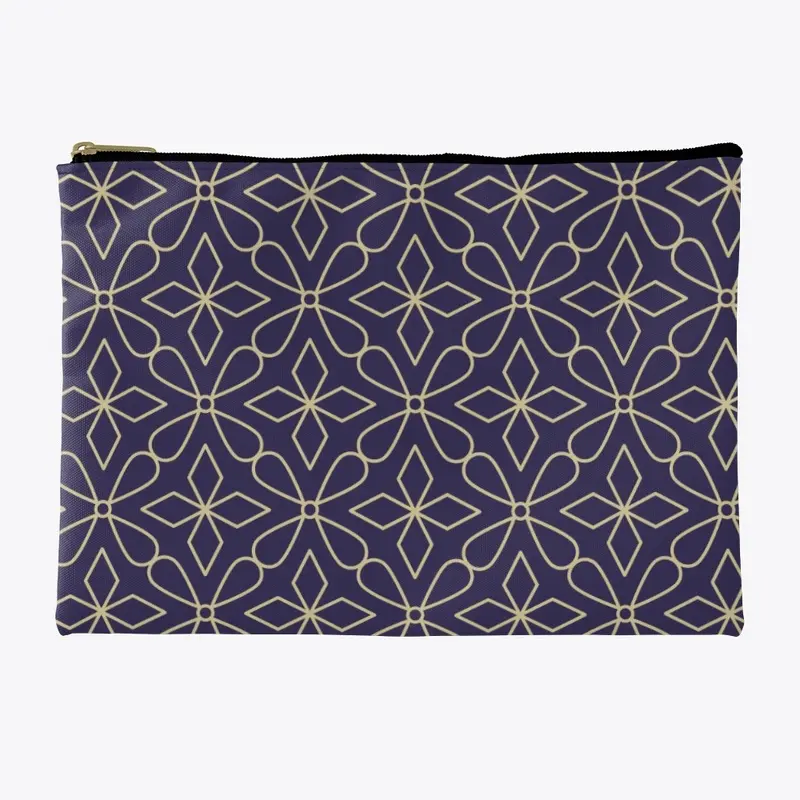 Purple and Gold Geometric Pattern  